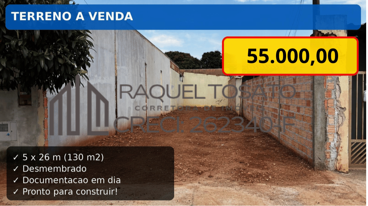 TERRENO JARDIM ITAIPU